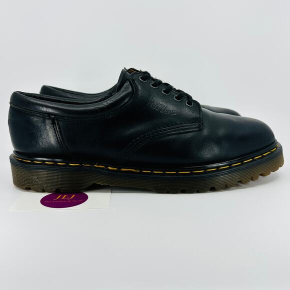 Dr. Martens Men's 8053 Made in England Black Leather Shoes Size 10 UK/ 11 US - Picture 1 of 13